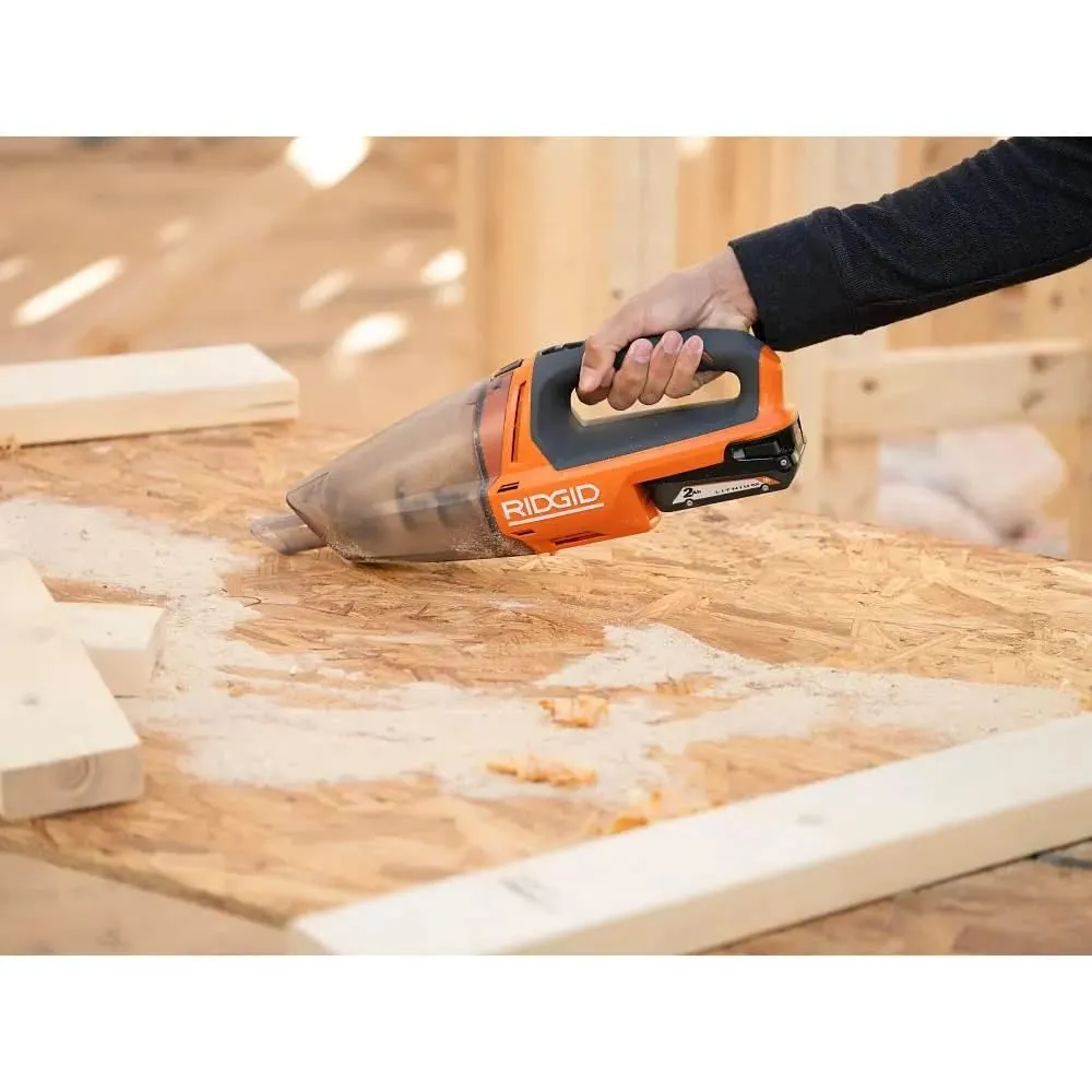 Open Box -  RIDGID 18V Cordless Hand Held Vacuum (Tool Only)