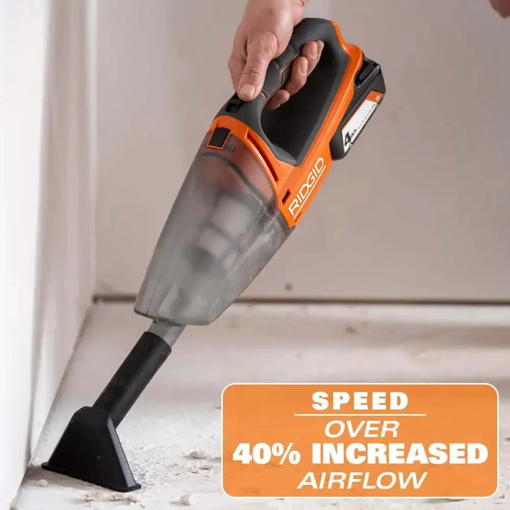 Open Box -  RIDGID 18V Cordless Hand Held Vacuum (Tool Only)