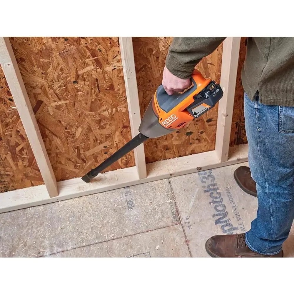 Open Box -  RIDGID 18V Cordless Hand Held Vacuum (Tool Only)