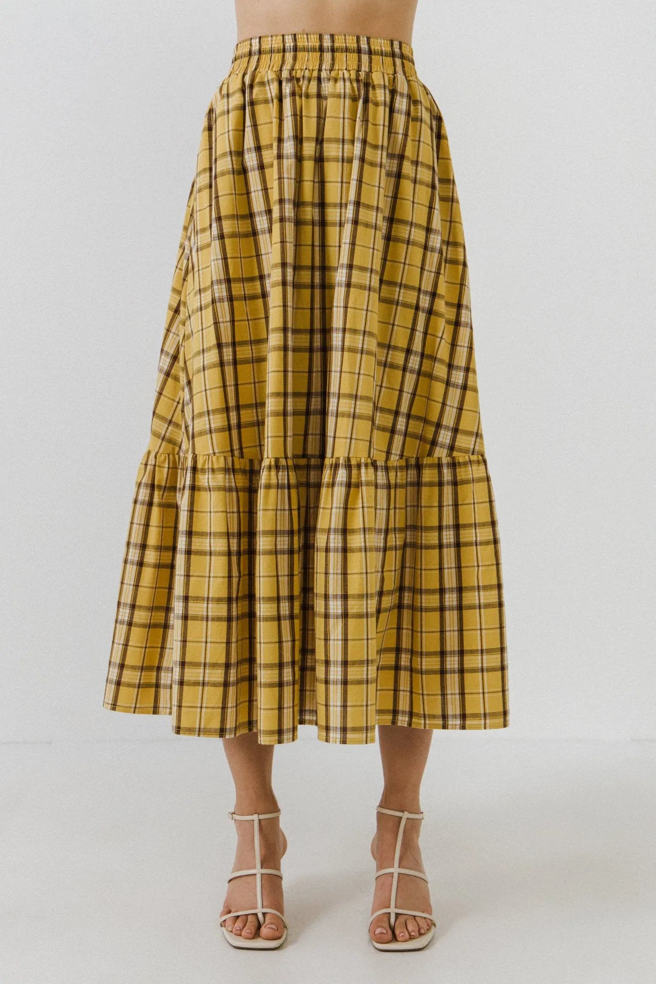Plaid Maxi Skirt