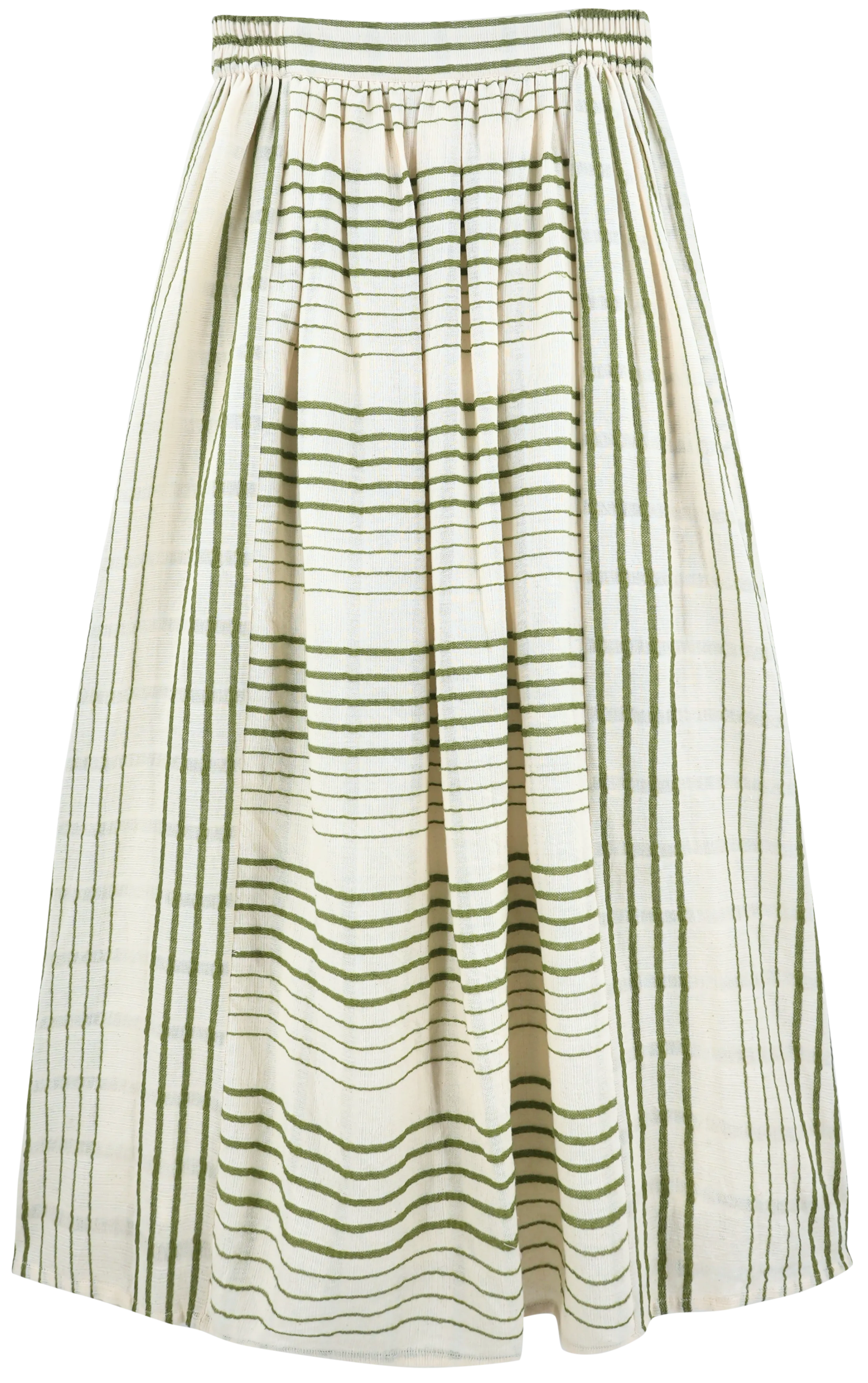 Praiano Skirt in Garden Stripe