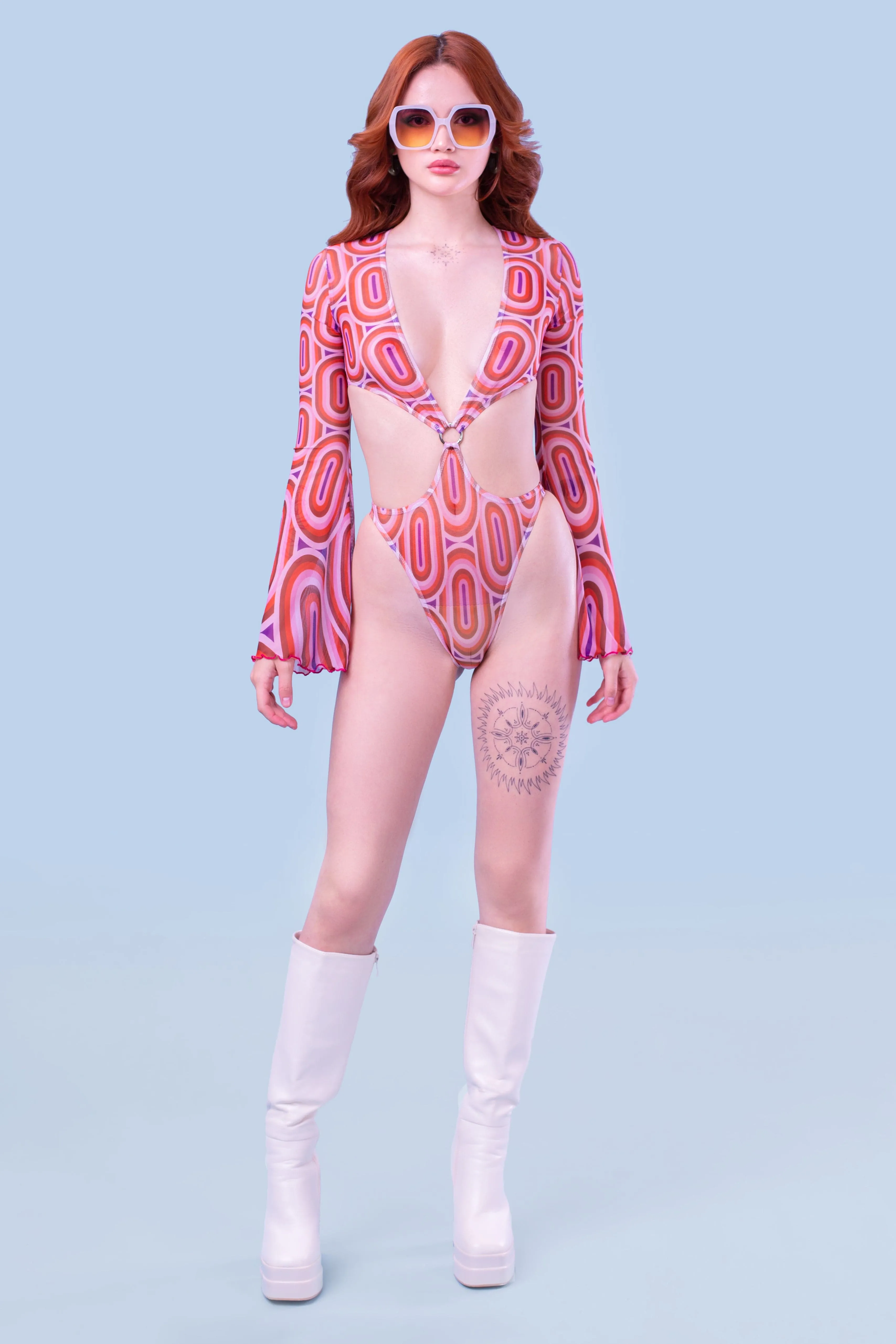 Pretty Odd Mesh Ring Bodysuit