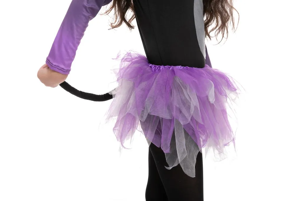 Purple Black Tutu Cat Costume Cosplay - Child
