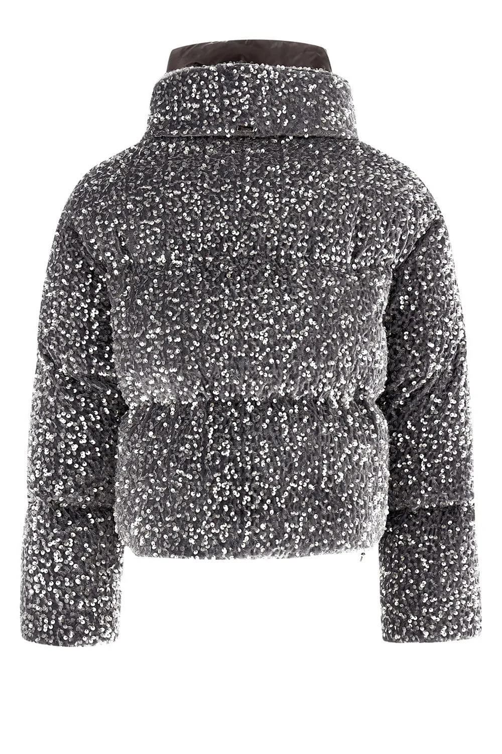 Quilted Paillette Zip Jacket