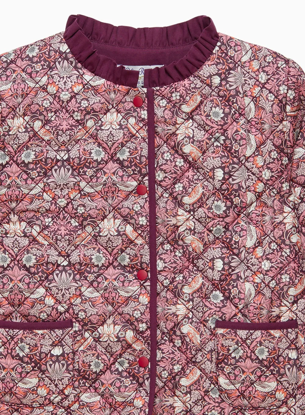 Quilted Strawberry Thief Jacket