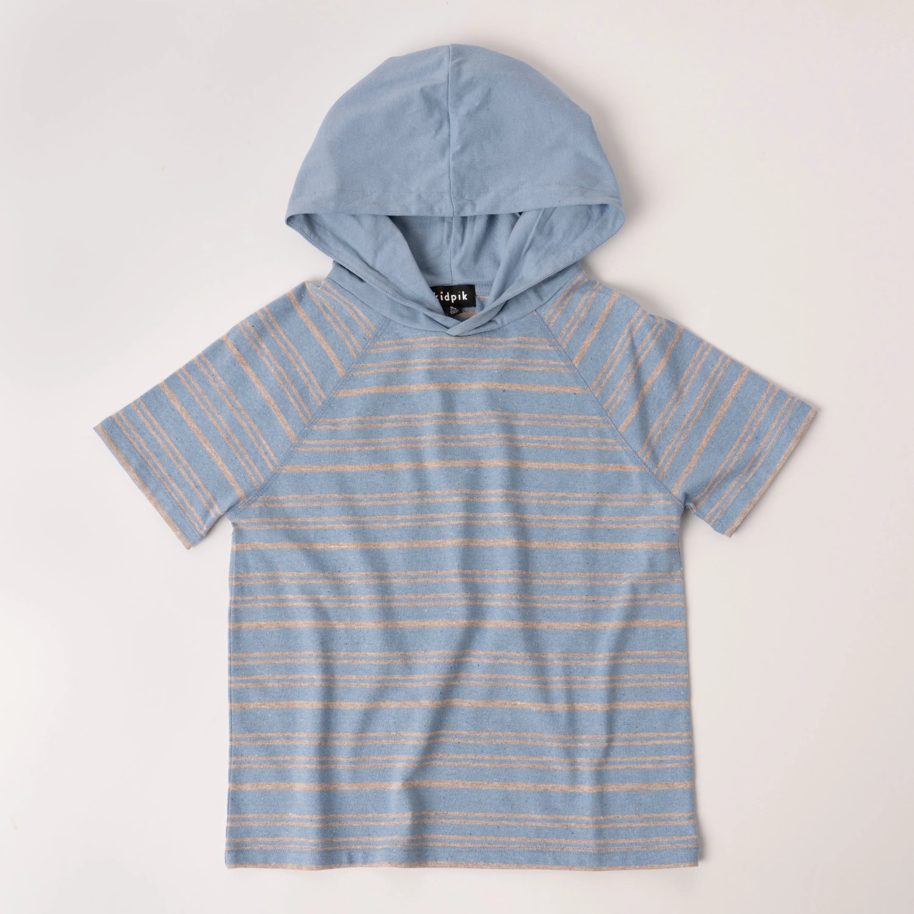 Raglan Stripe Hooded Tee