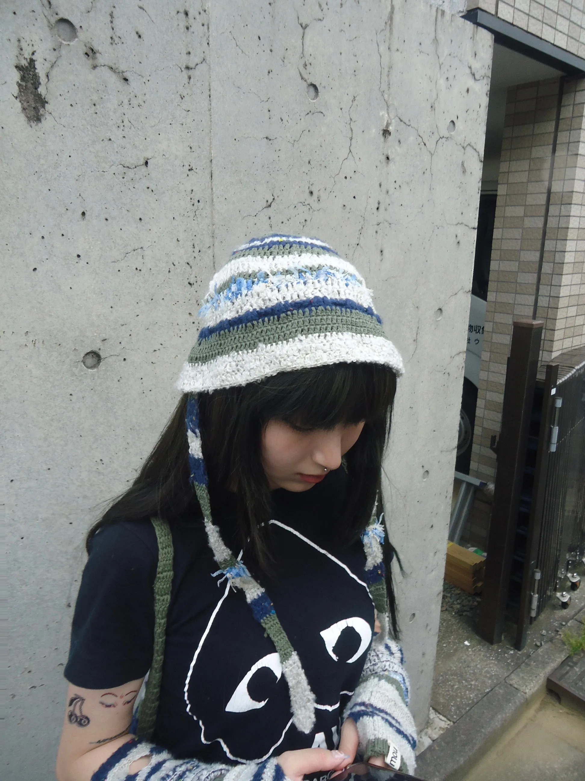 ragmou handmade cloche knit hat