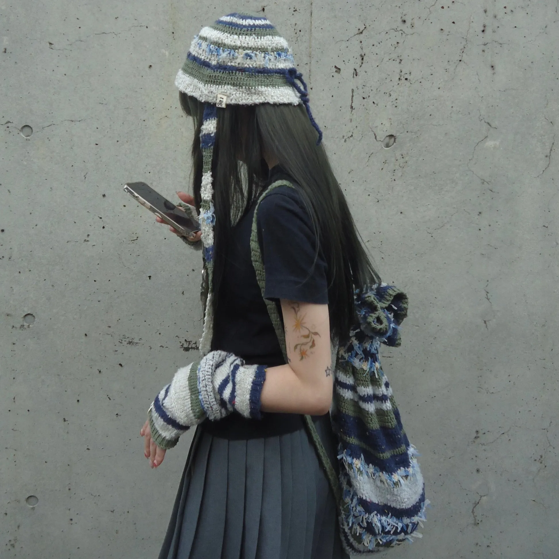ragmou handmade cloche knit hat