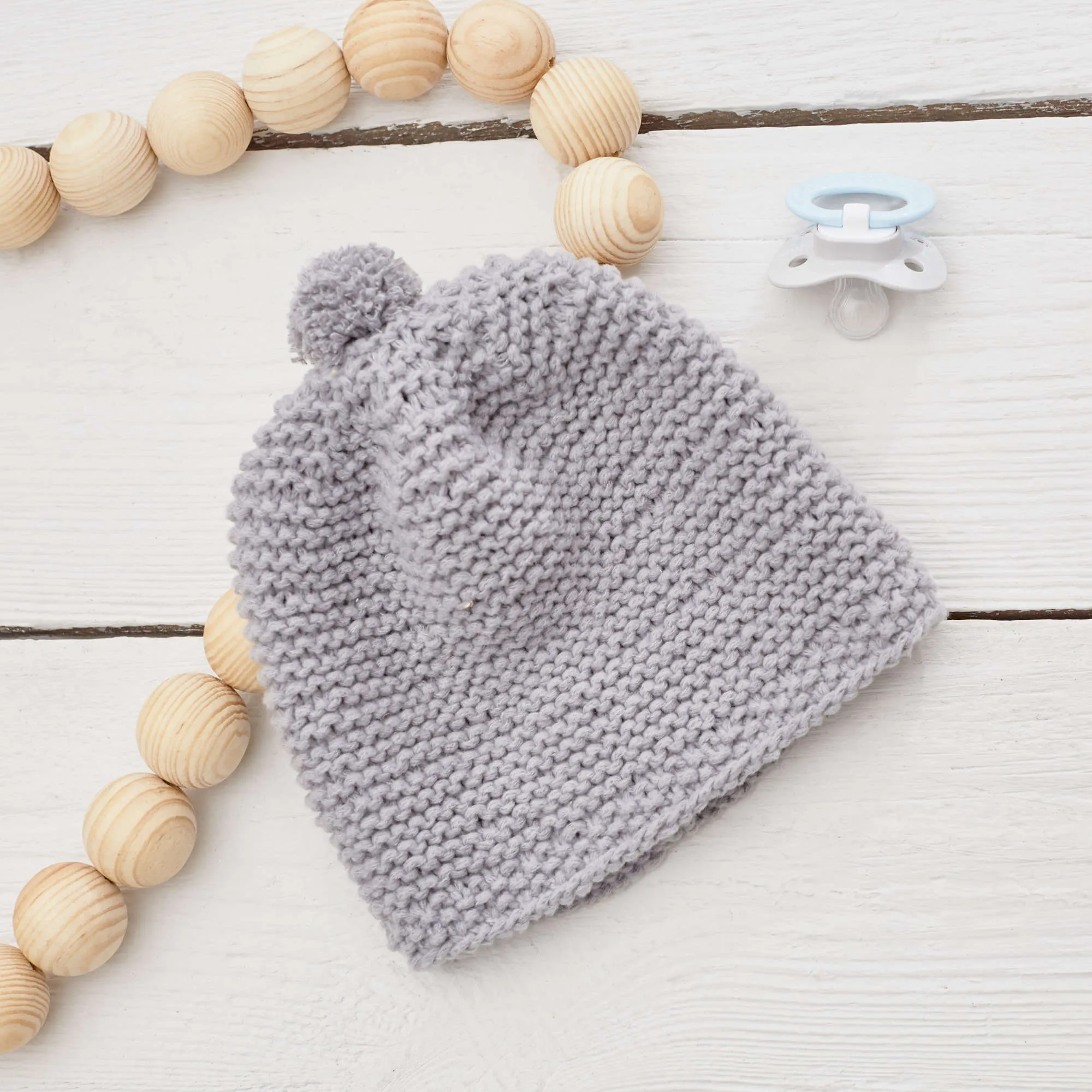 Red Heart Knit Happy Place Baby Hat
