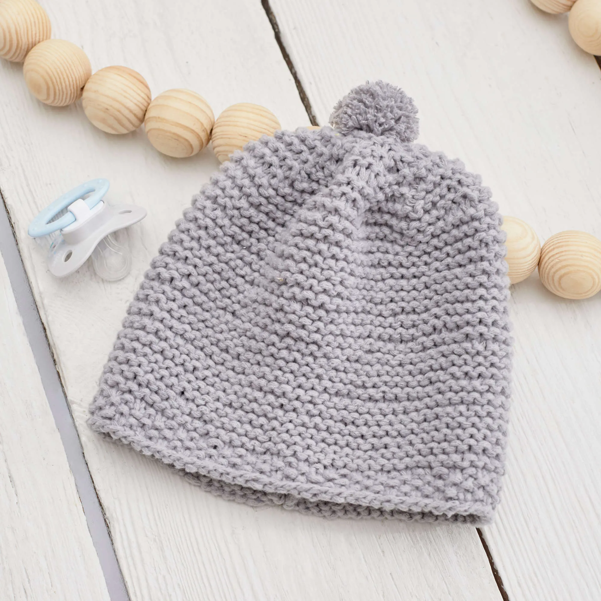 Red Heart Knit Happy Place Baby Hat