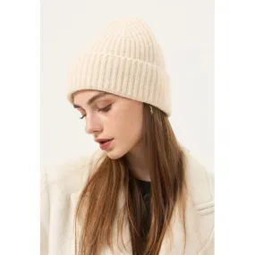 Rib Knit hat - Beige