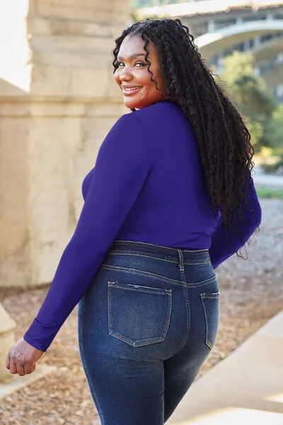 Round Neck Long Sleeve Bodysuit
