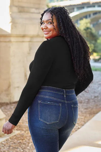 Round Neck Long Sleeve Bodysuit