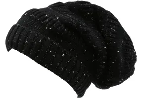 Sakkas Kase Long Tall Slouchy Striped Knit Fishermans Unisex Solid Beanie Hat