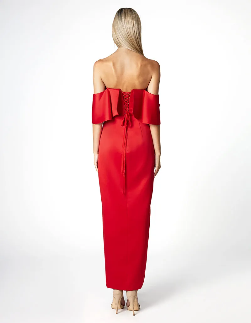 SAMPLE ALINA DRAPED OFF SHOULDER MAXI BL66D23L