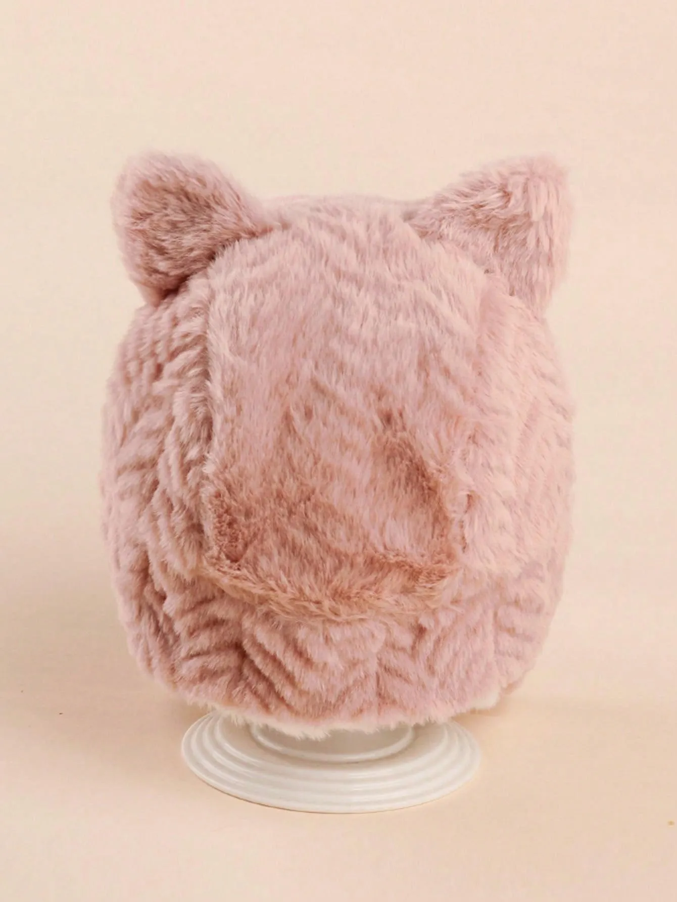 SHEIN 1pc Cartoon Knitted Ear Protection Thickened Hat For Kids And Babies, Winter