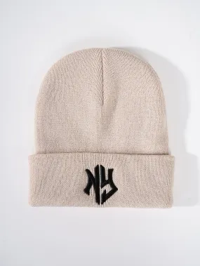 SHEIN Letter Embroidered Beanie