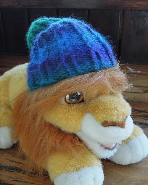 Simple Cabled Baby Hat,  Loom Knitting Pattern