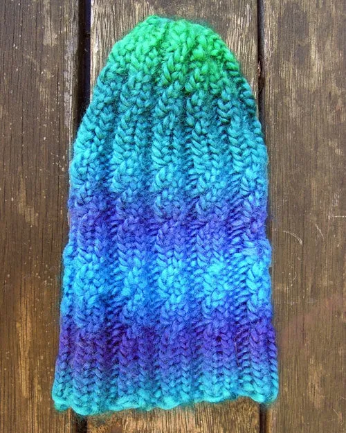 Simple Cabled Baby Hat,  Loom Knitting Pattern