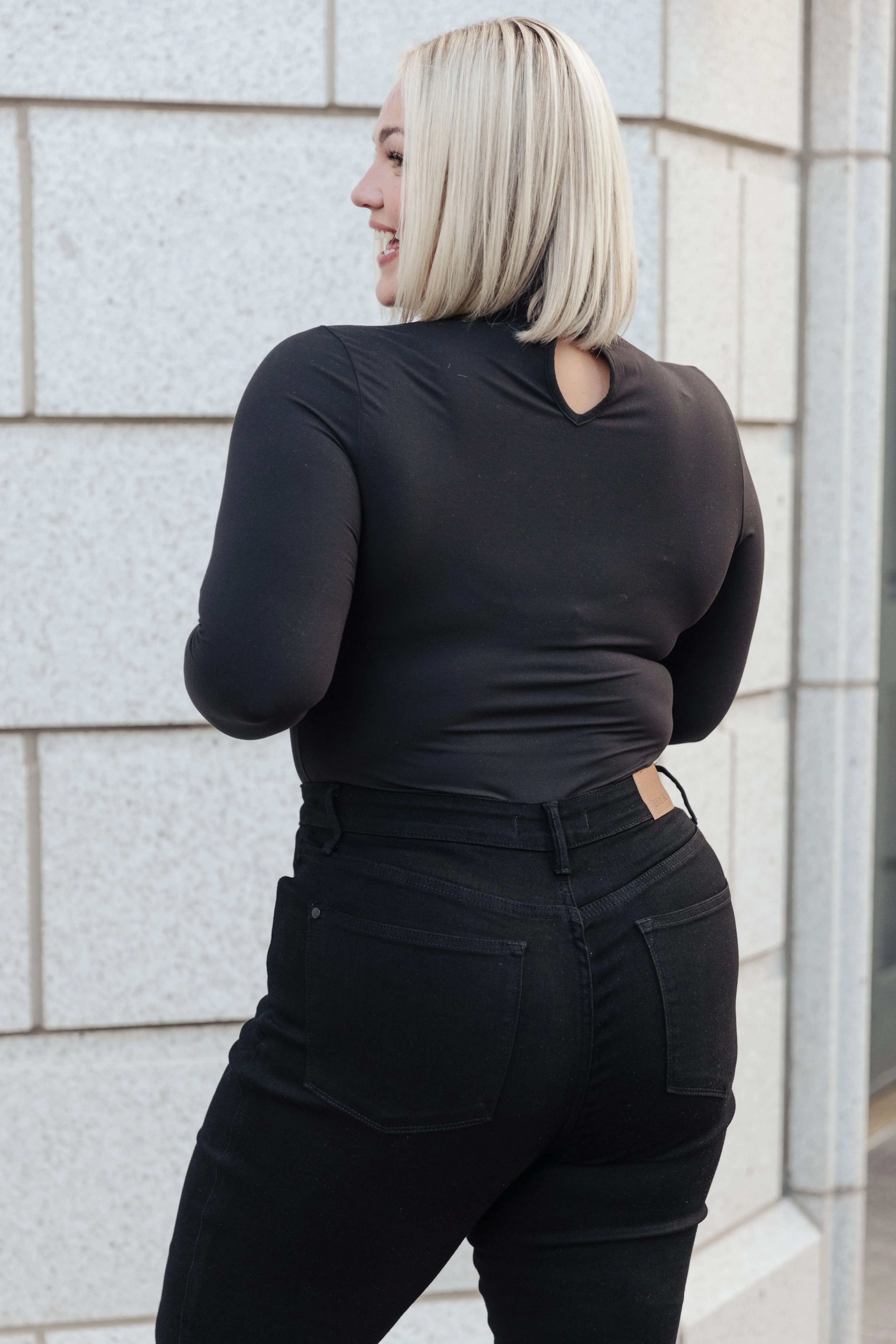 Simple Situation Mock Neck Bodysuit - Rae Mode
