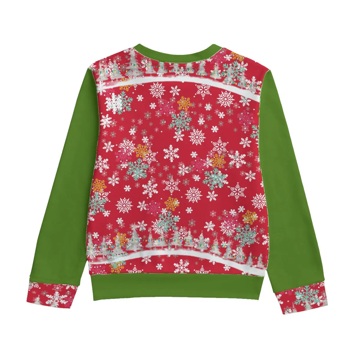 Snow Man's Delight Kid's Round Neck Christmas Sweatshirt | 100% Cotton