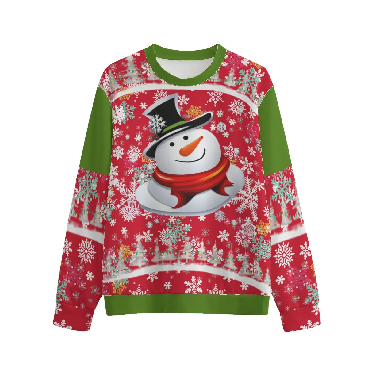 Snow Man's Delight Unisex O-neck Christmas Sweatshirt | 100% Cotton