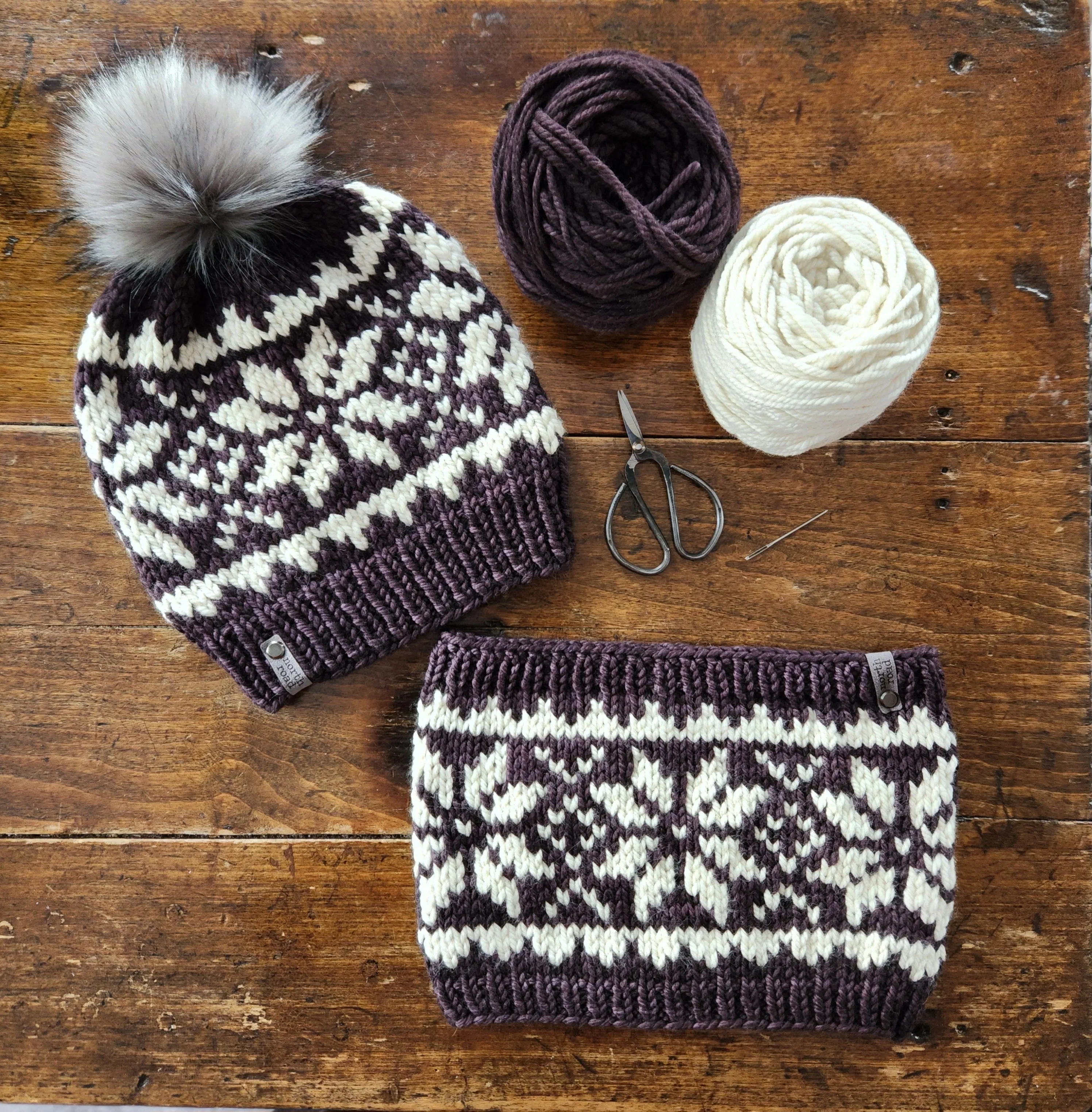 Snowflake Cowl Bulky Knitting Pattern