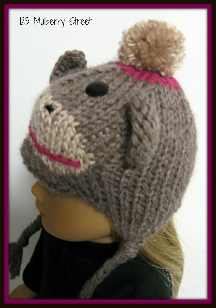 Sock Monkey Hat Knitting Pattern