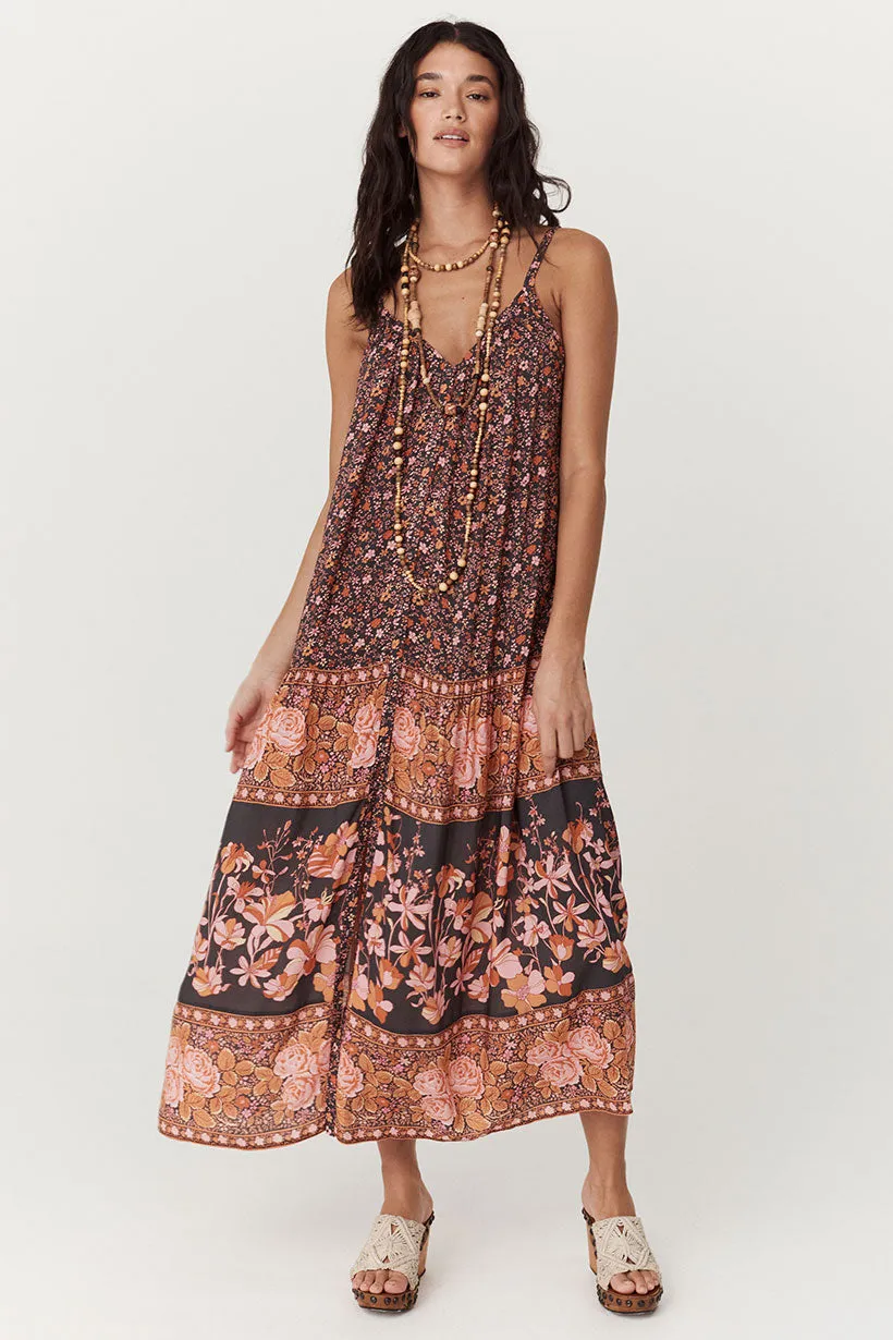 SPELL • SWEET NOTHINGS Love Jetty Strappy Maxi Dress
