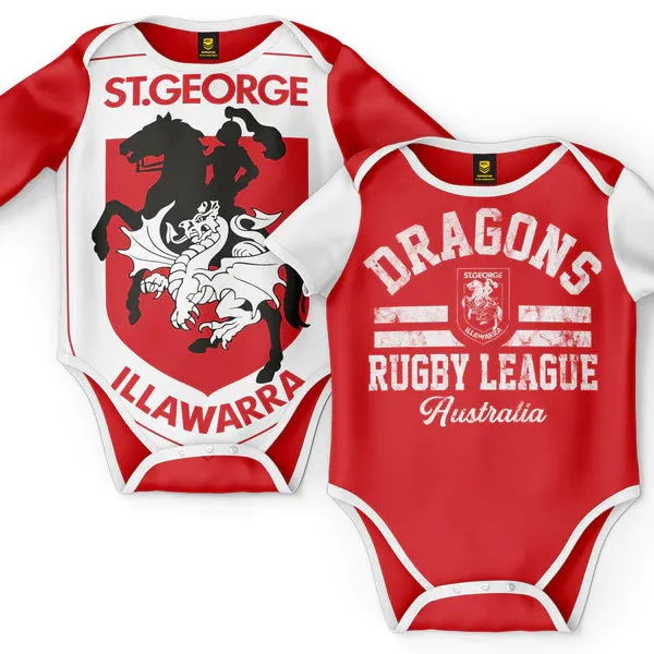 St George Dragons Bodysuit 2pc Gift Pack