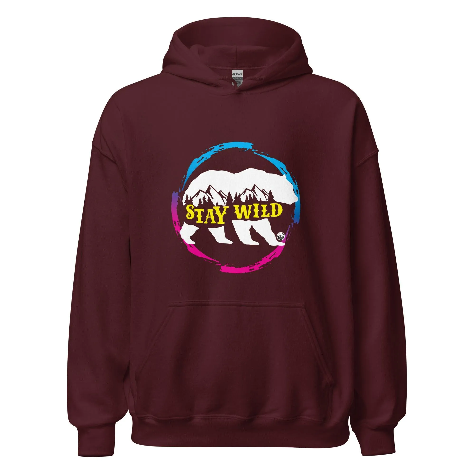 Stay Wild Gradient Pink and Blue Unisex Hoodie