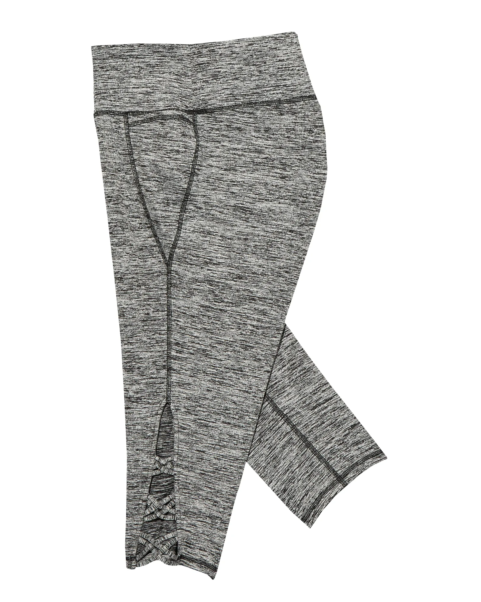 Sterling Strappy Capri Tights | Charcoal Grey