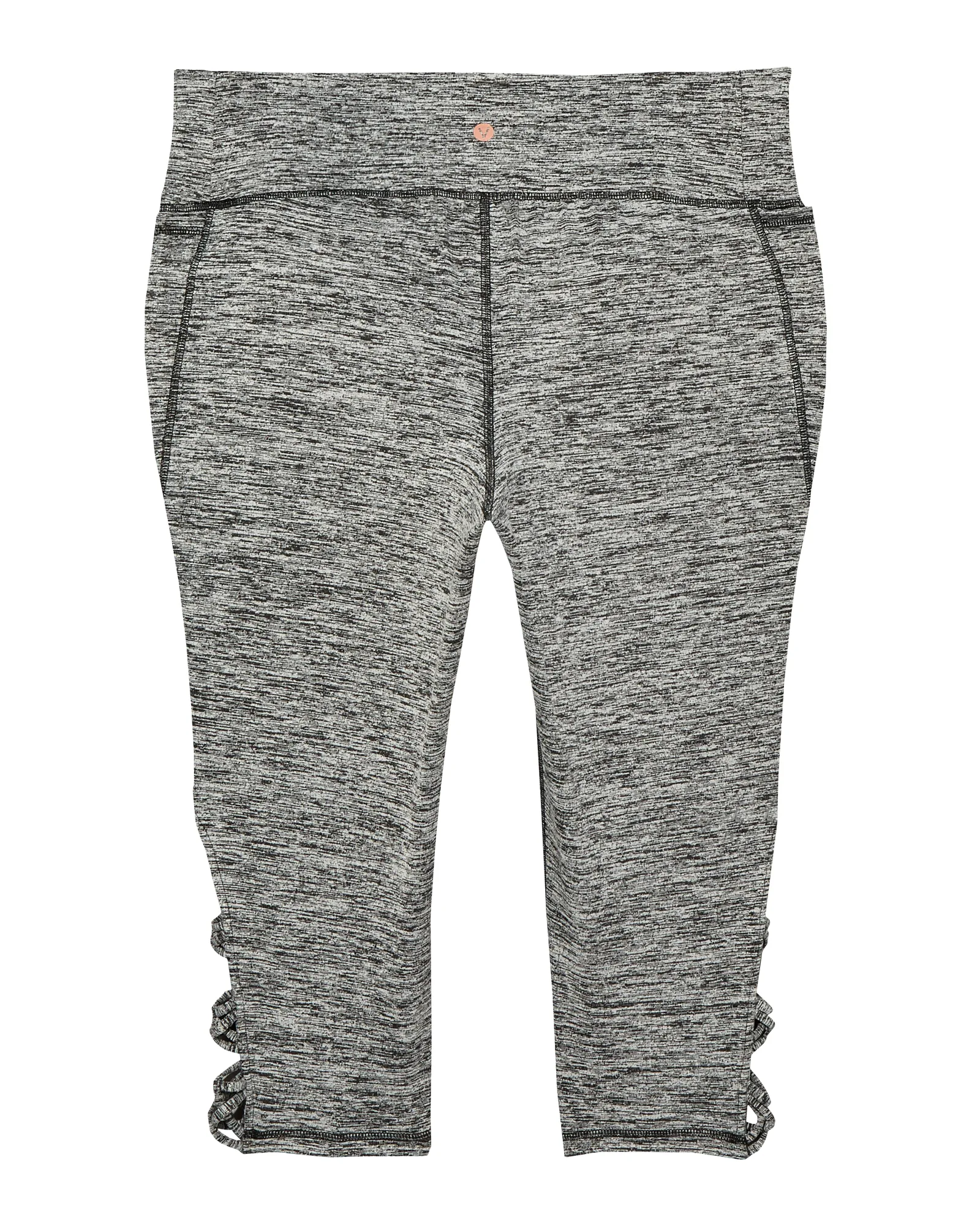 Sterling Strappy Capri Tights | Charcoal Grey