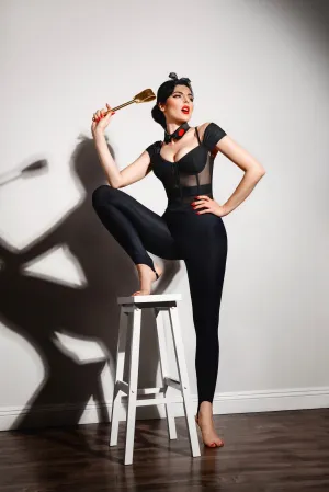 Stirrup Shapewear Leggings - Black
