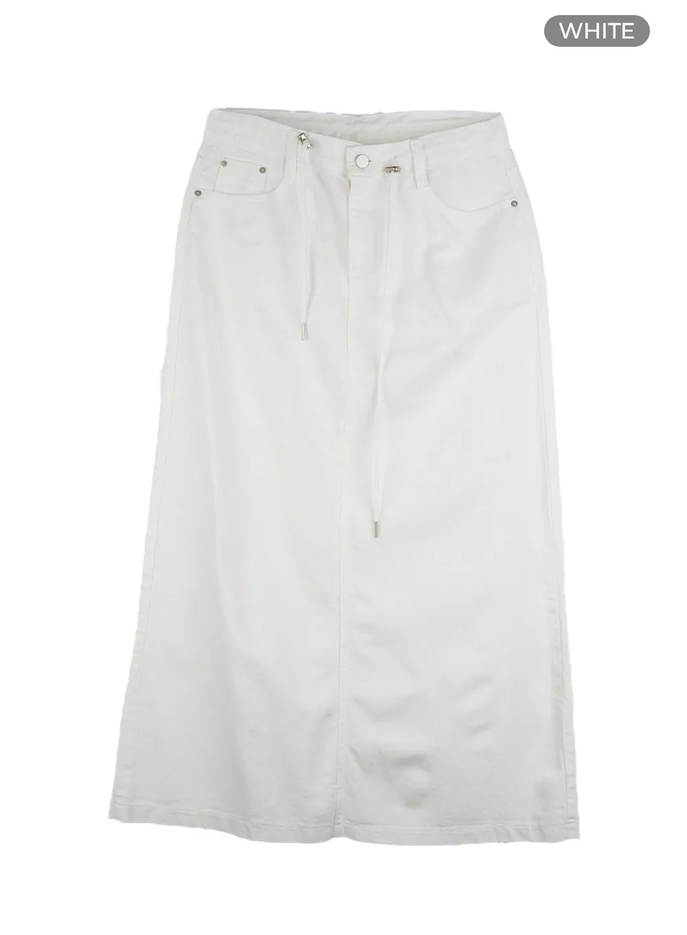 String Waist Maxi Skirt CL431