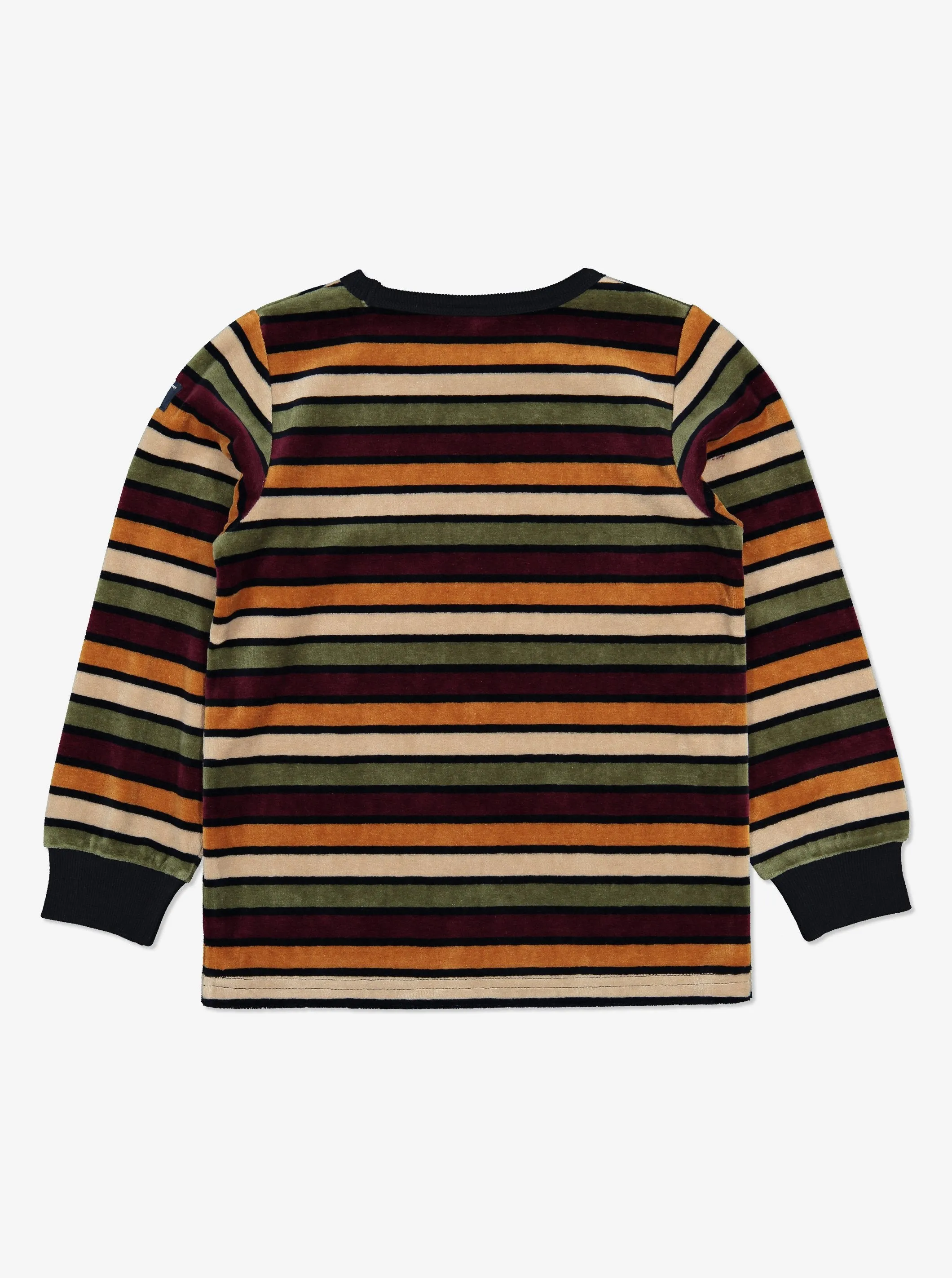 Striped Velour Kids Top