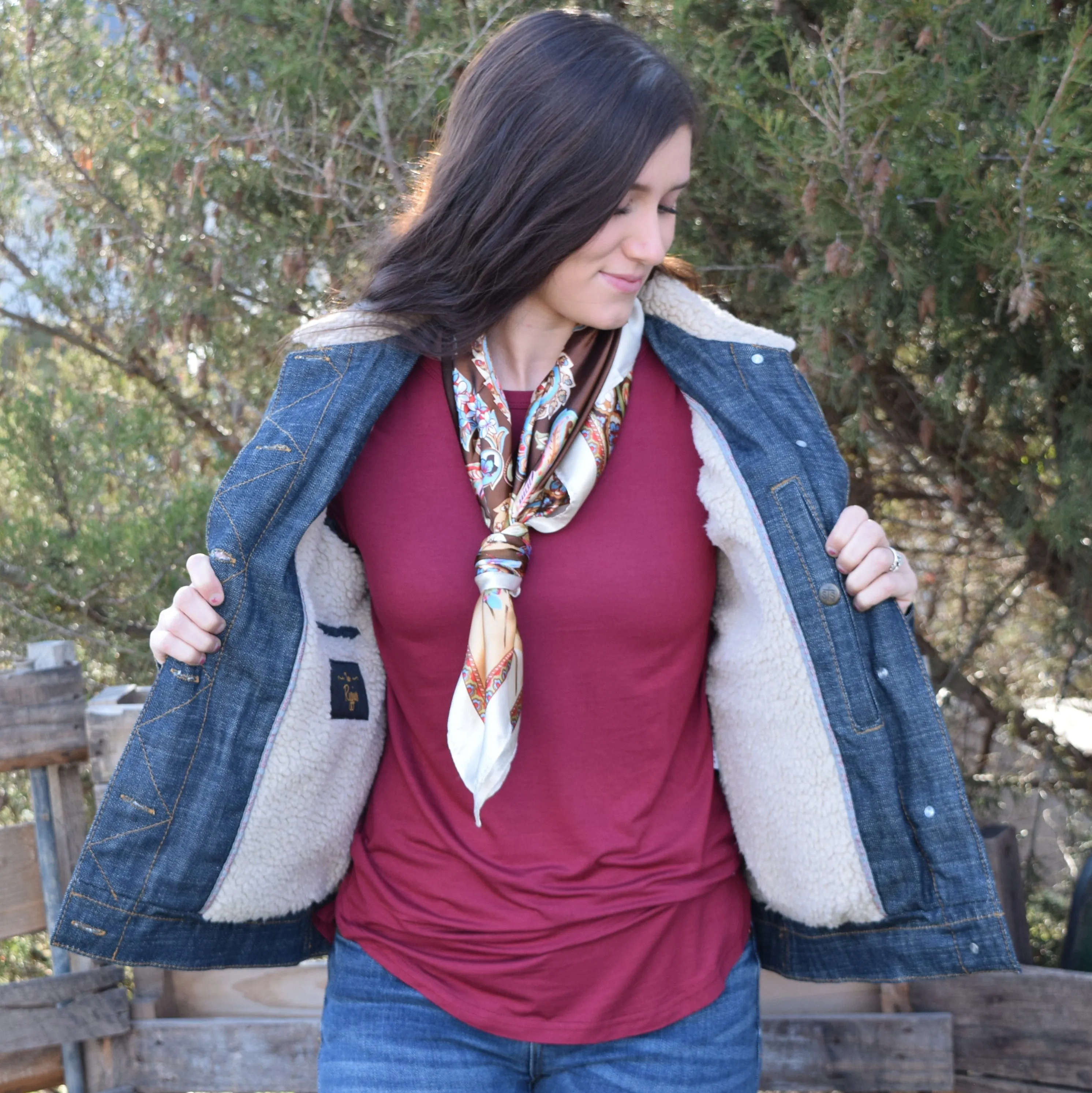 STS Women's Riggins Denim Sherpa Lined Jean Jacket