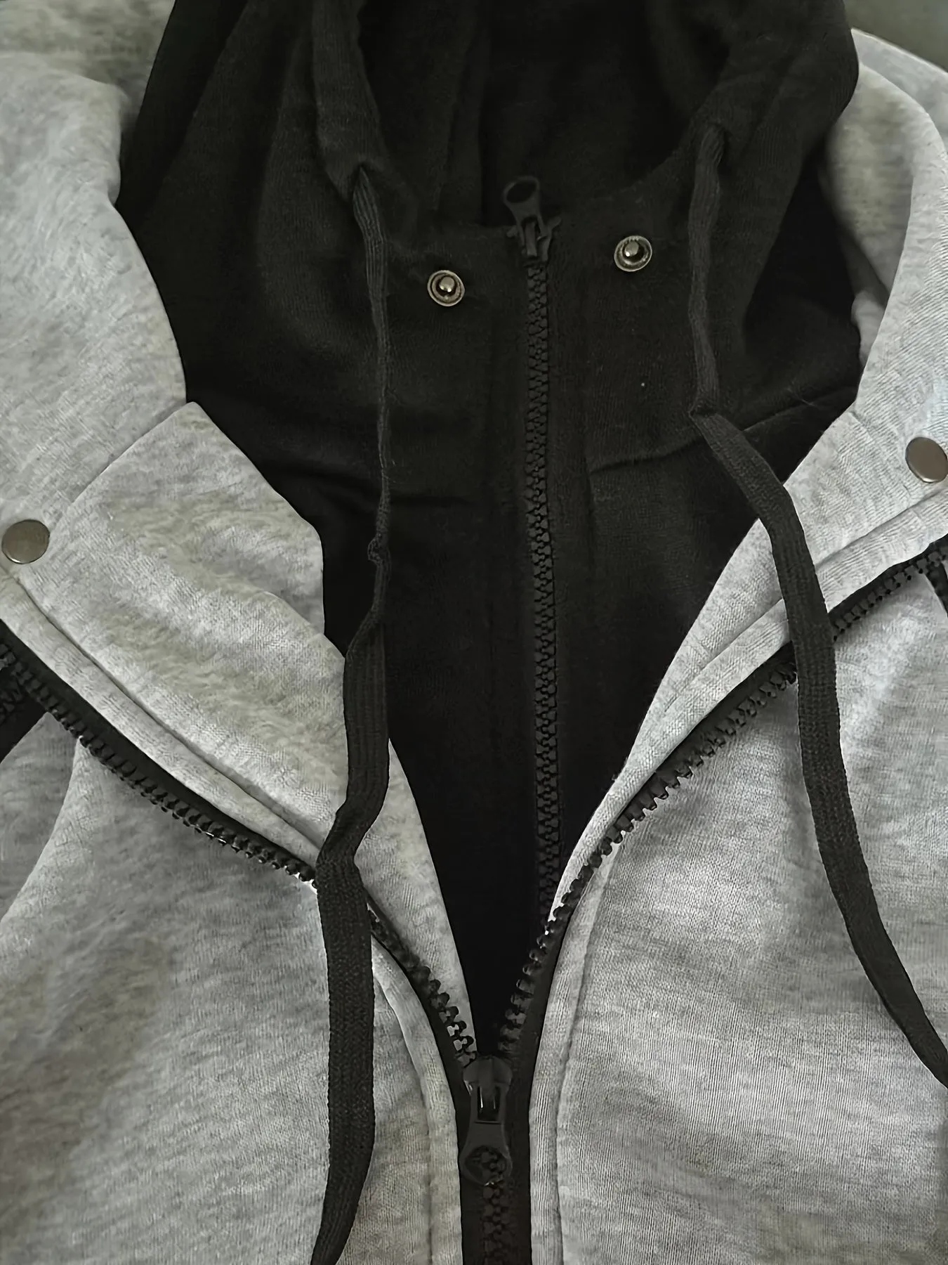 Stylish Color Block Mens Hooded Jacket Versatile Sporty Coat
