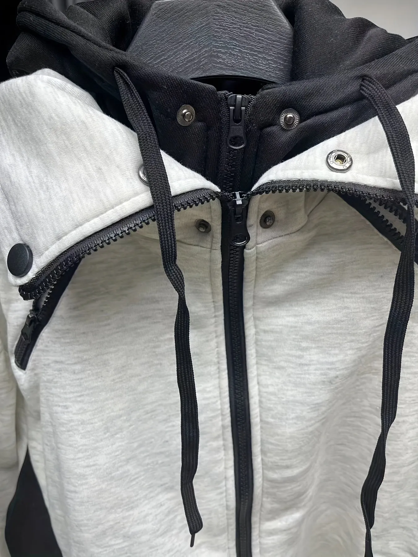Stylish Color Block Mens Hooded Jacket Versatile Sporty Coat