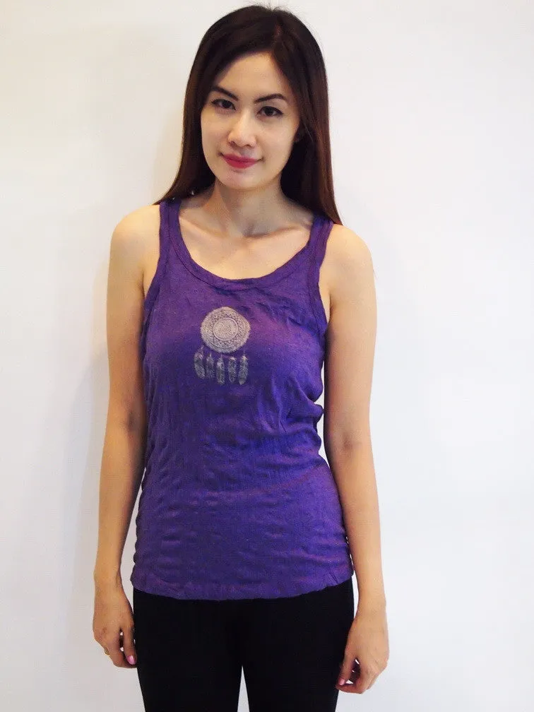 SureDesign Women's Super Soft Tank Top Dream Catcher Purple