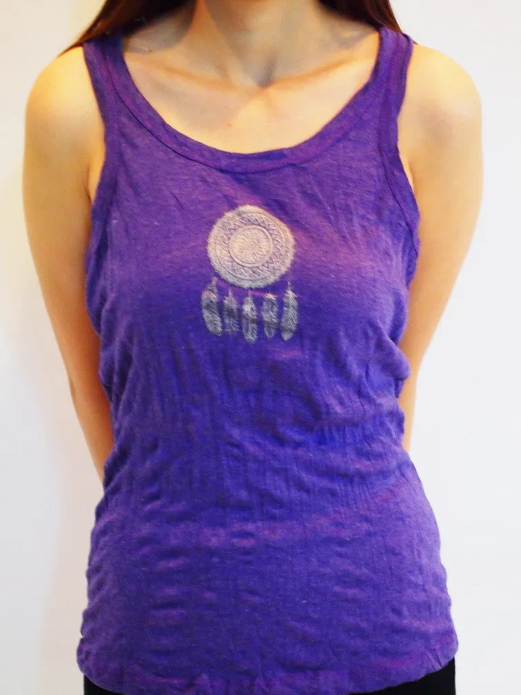 SureDesign Women's Super Soft Tank Top Dream Catcher Purple