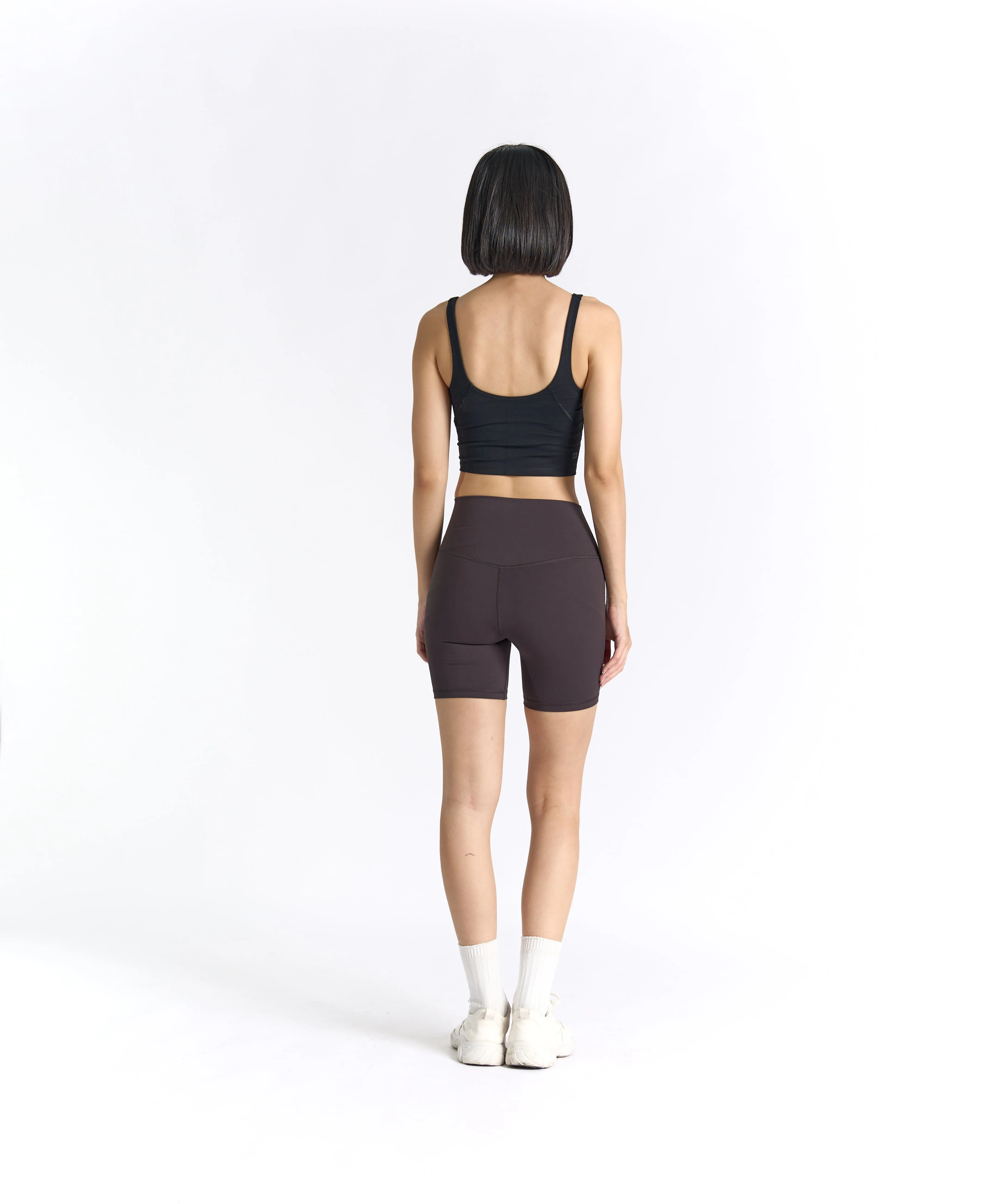 SwiftForm V-Neck Cropped Tank (with built in pads)