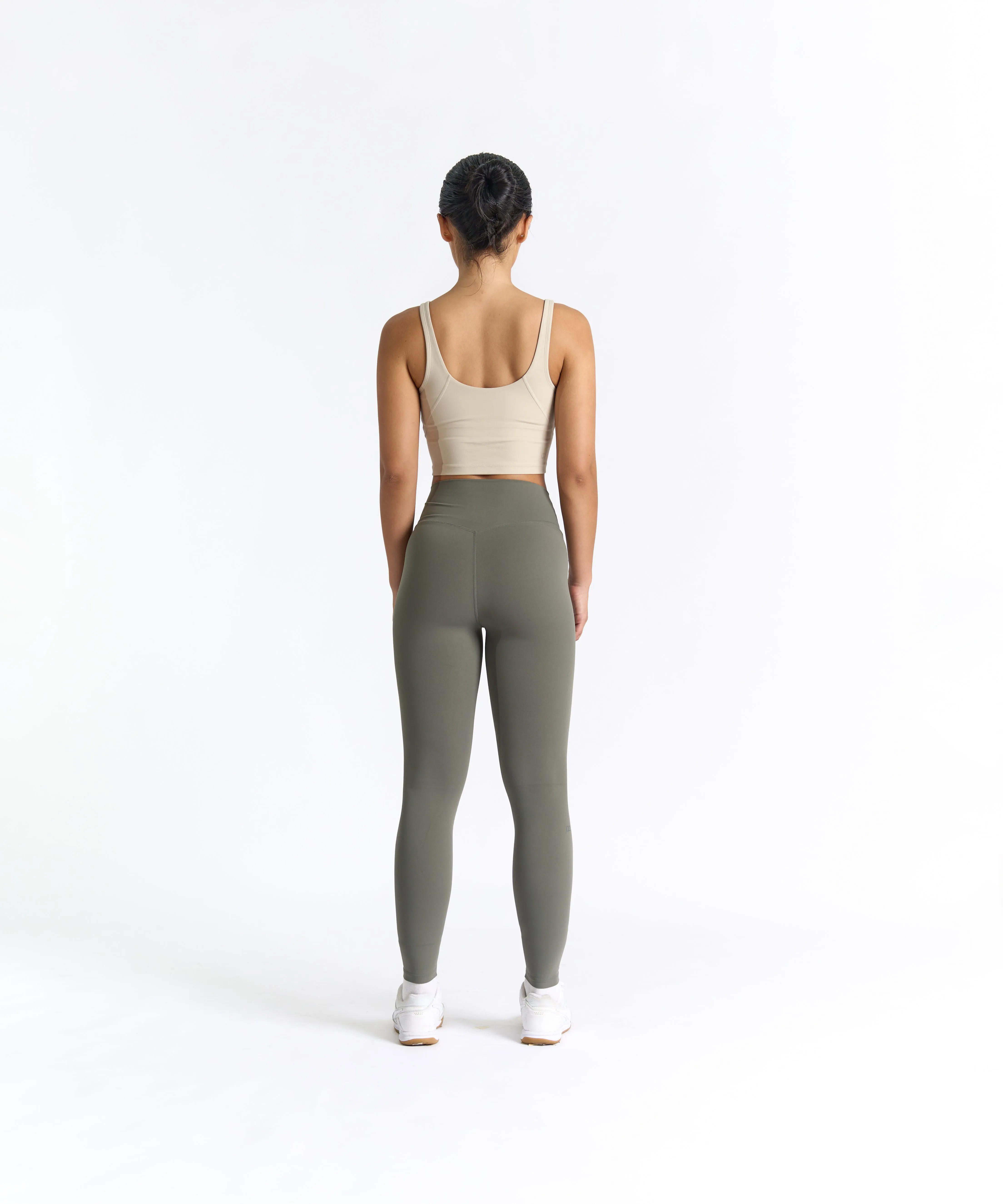 SwiftForm V-Neck Cropped Tank (with built in pads)