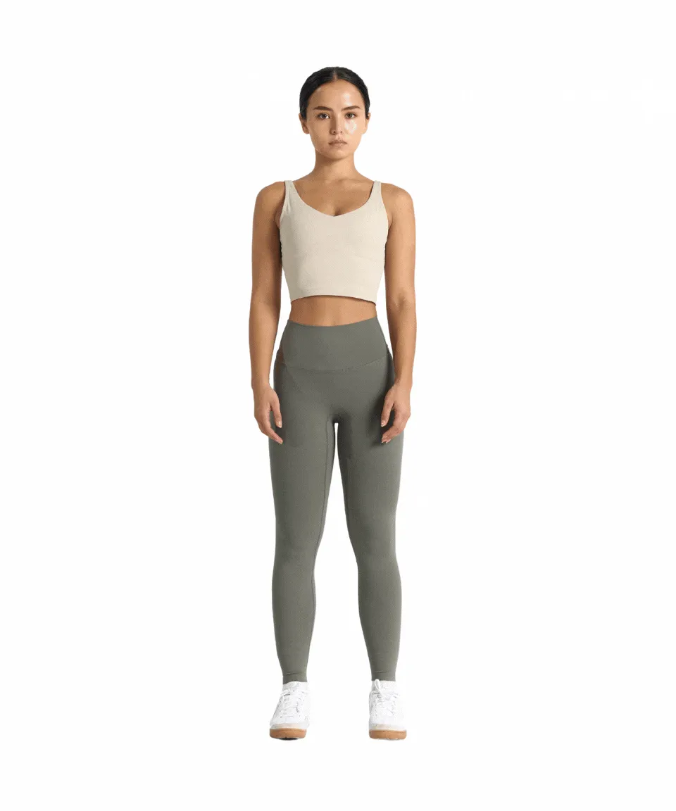 SwiftForm V-Neck Cropped Tank (with built in pads)