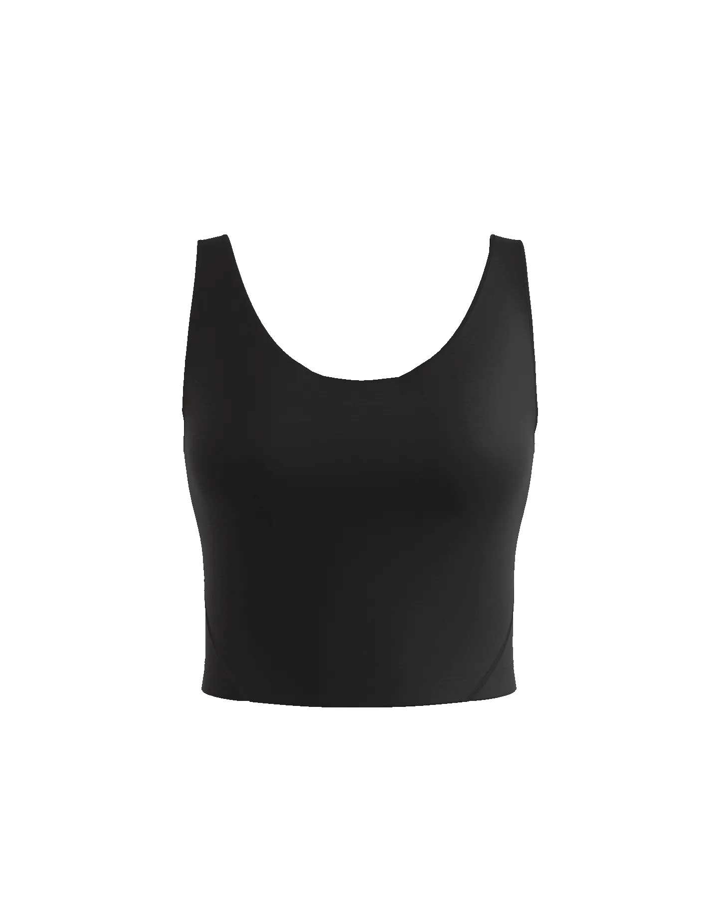 SwiftForm V-Neck Cropped Tank (with built in pads)