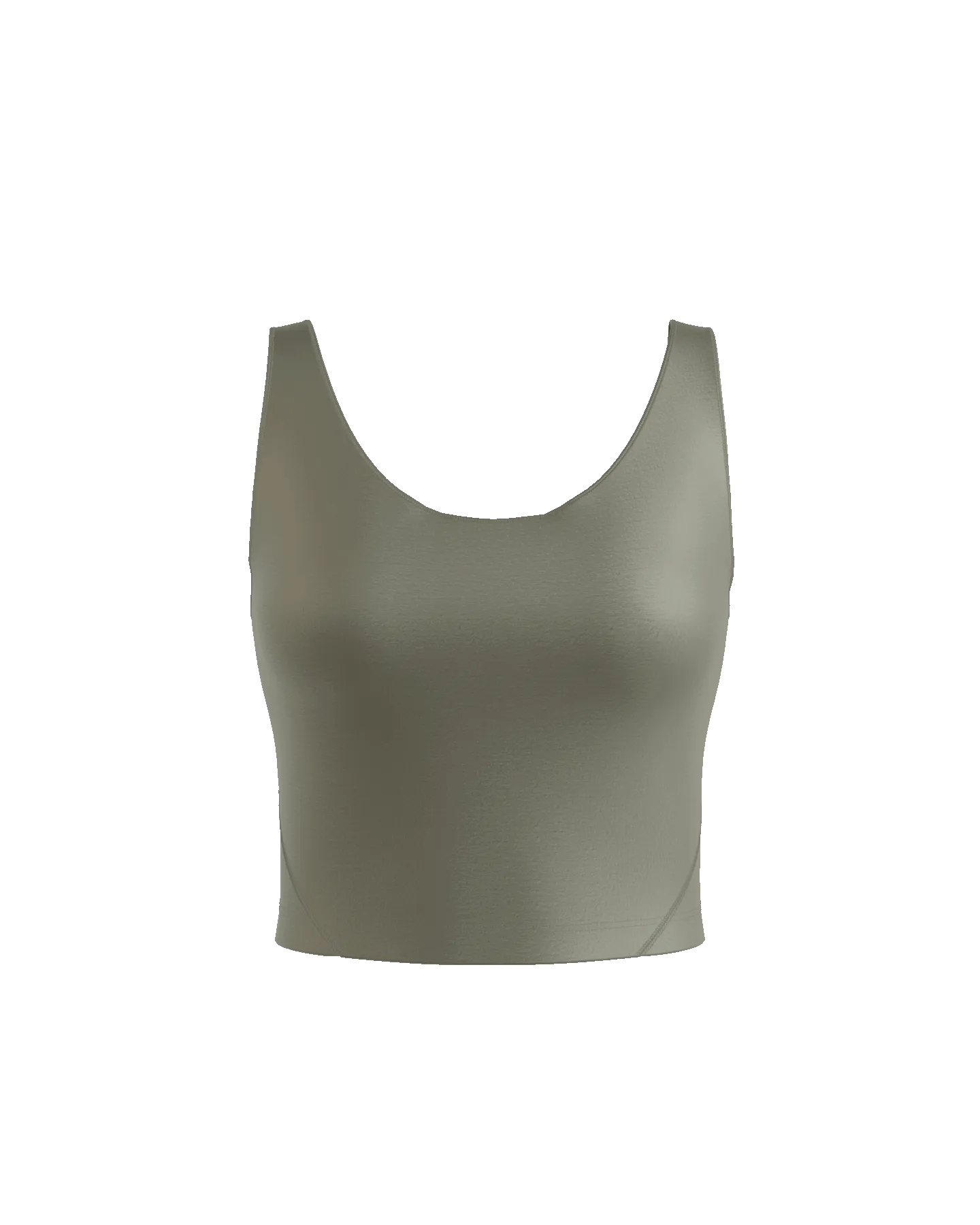 SwiftForm V-Neck Cropped Tank (with built in pads)