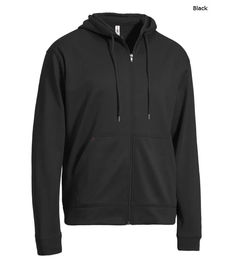 Technical Sleek Zip-Up Hoodie