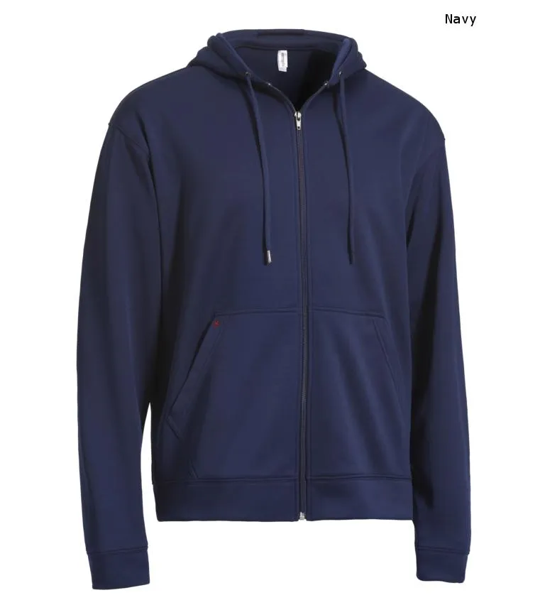 Technical Sleek Zip-Up Hoodie