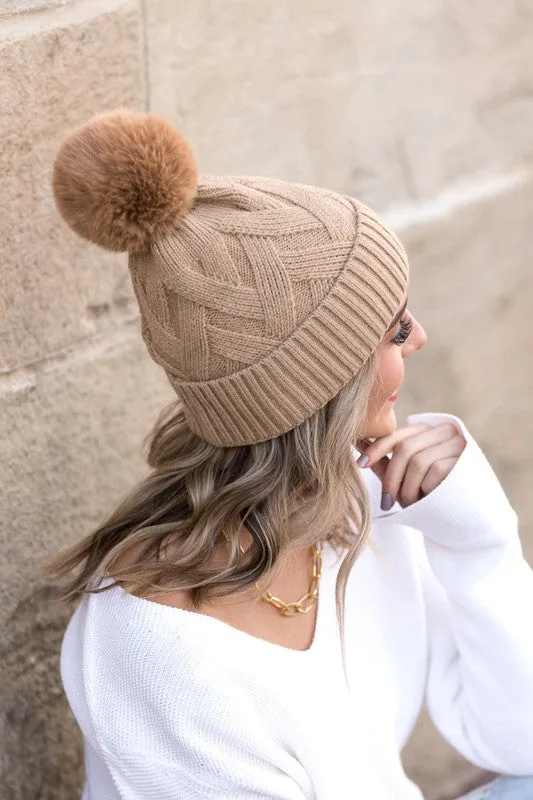 TEEK - Chunky Knit Pom Beanie