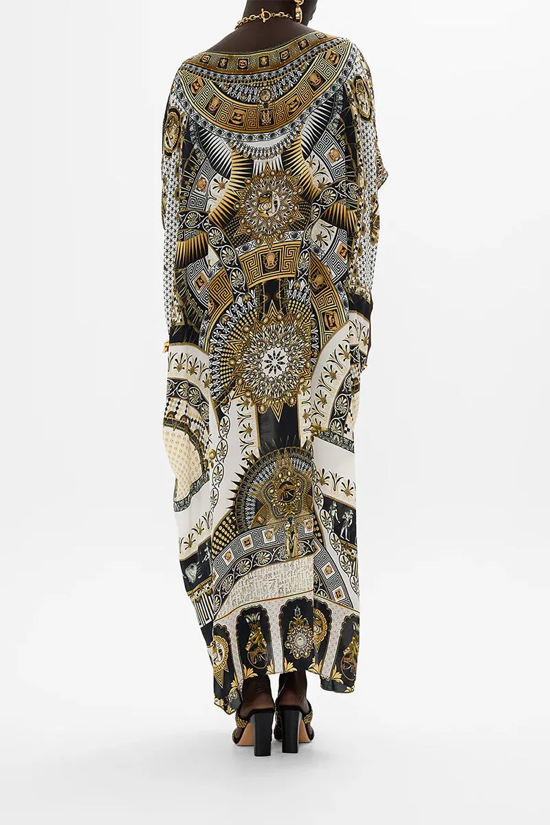 Temples Of Dendara Round Neck Kaftan